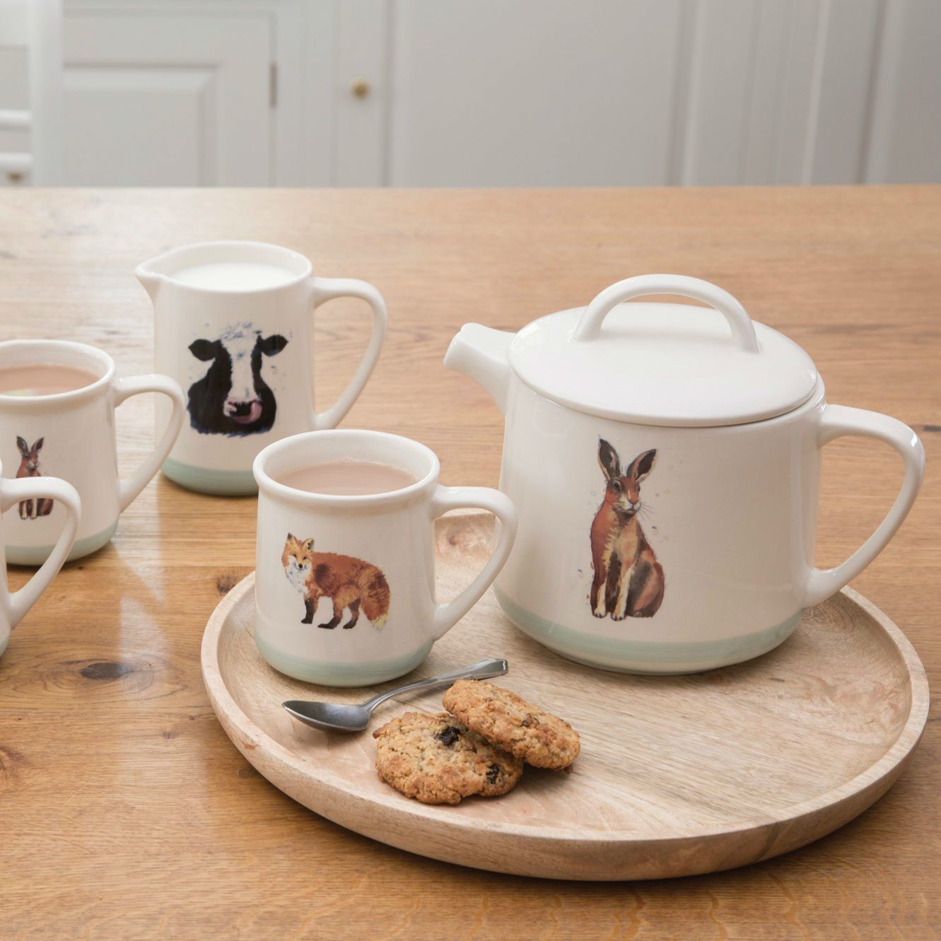 Чайник заварочный KitchenCraft Apple Farm Rabbit Teapot AFTEAPOT