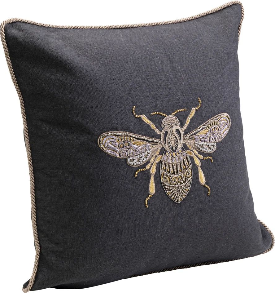 Подушка KARE Kissen Glitter Bee 55237