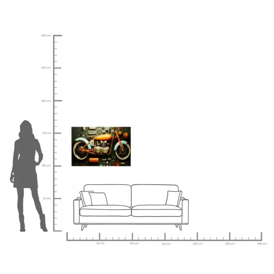 Картина KARE Glasbild Garage Motorbike 56269