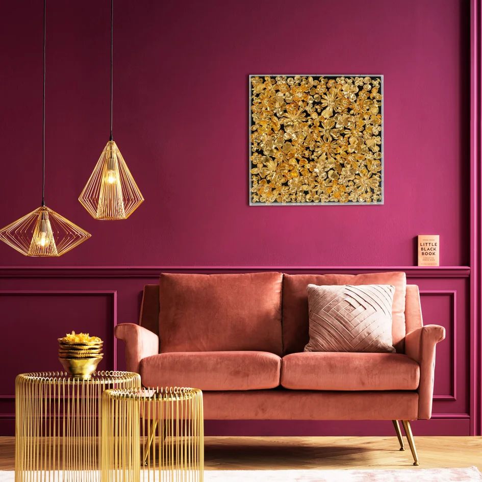 Панно настенное KARE Deko Rahmen Gold Flower 51626