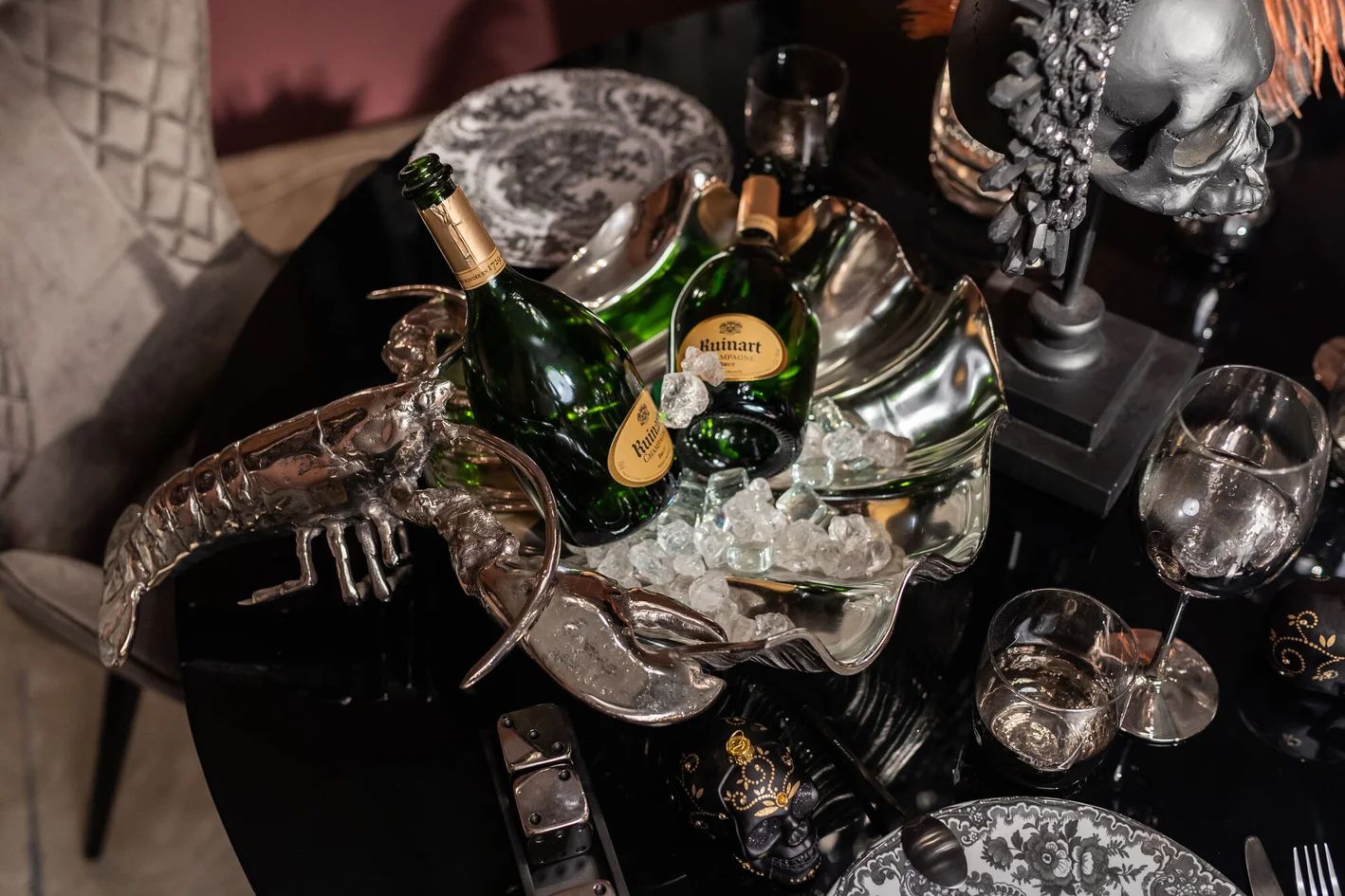 Чаша для льда KARE Flaschenhalter Lobster 52289