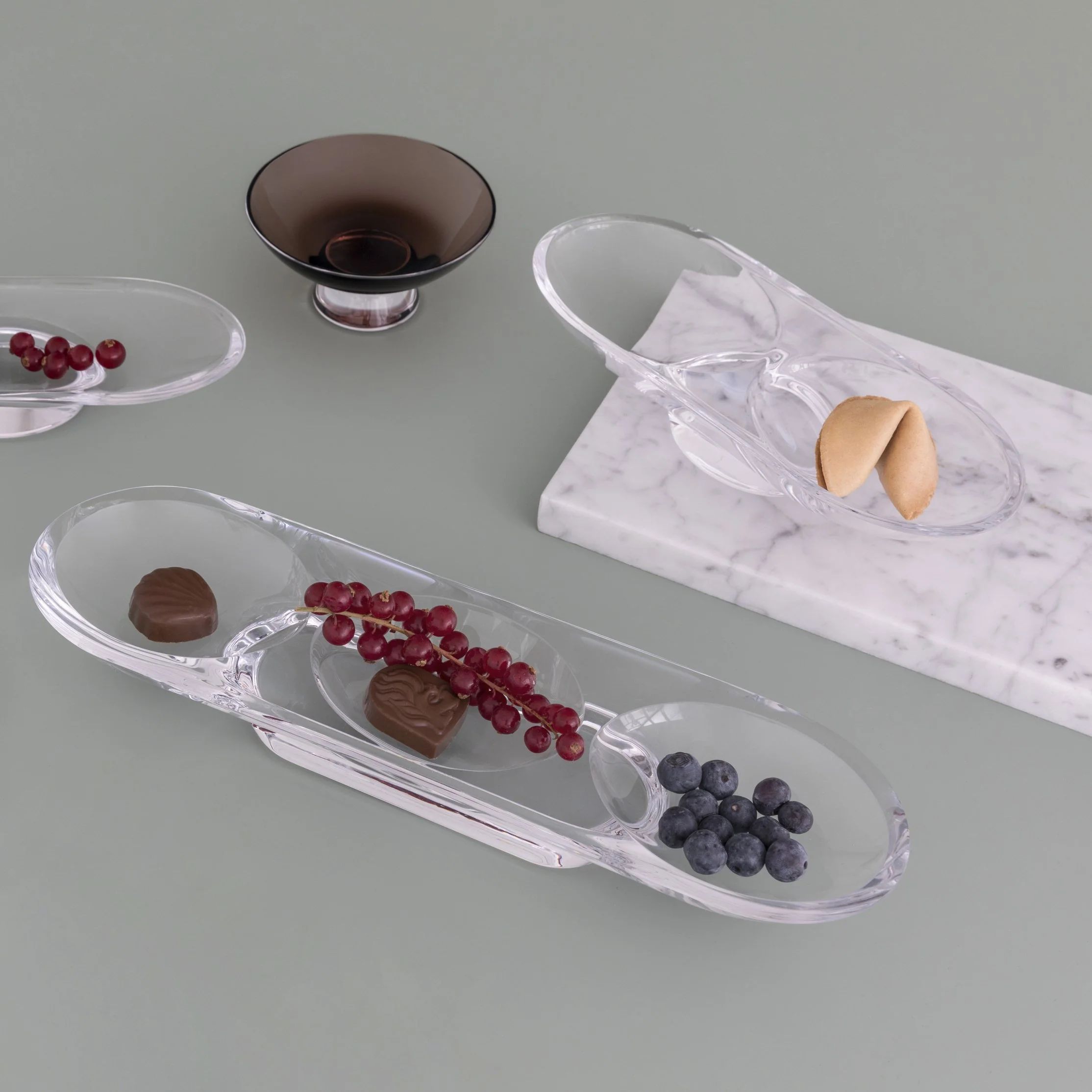 Менажница Nude Glass Silhouette Compartment Tray 1107387