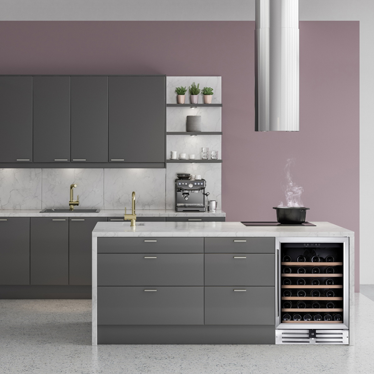 Винный шкаф Temptech Premium VWCR46SS