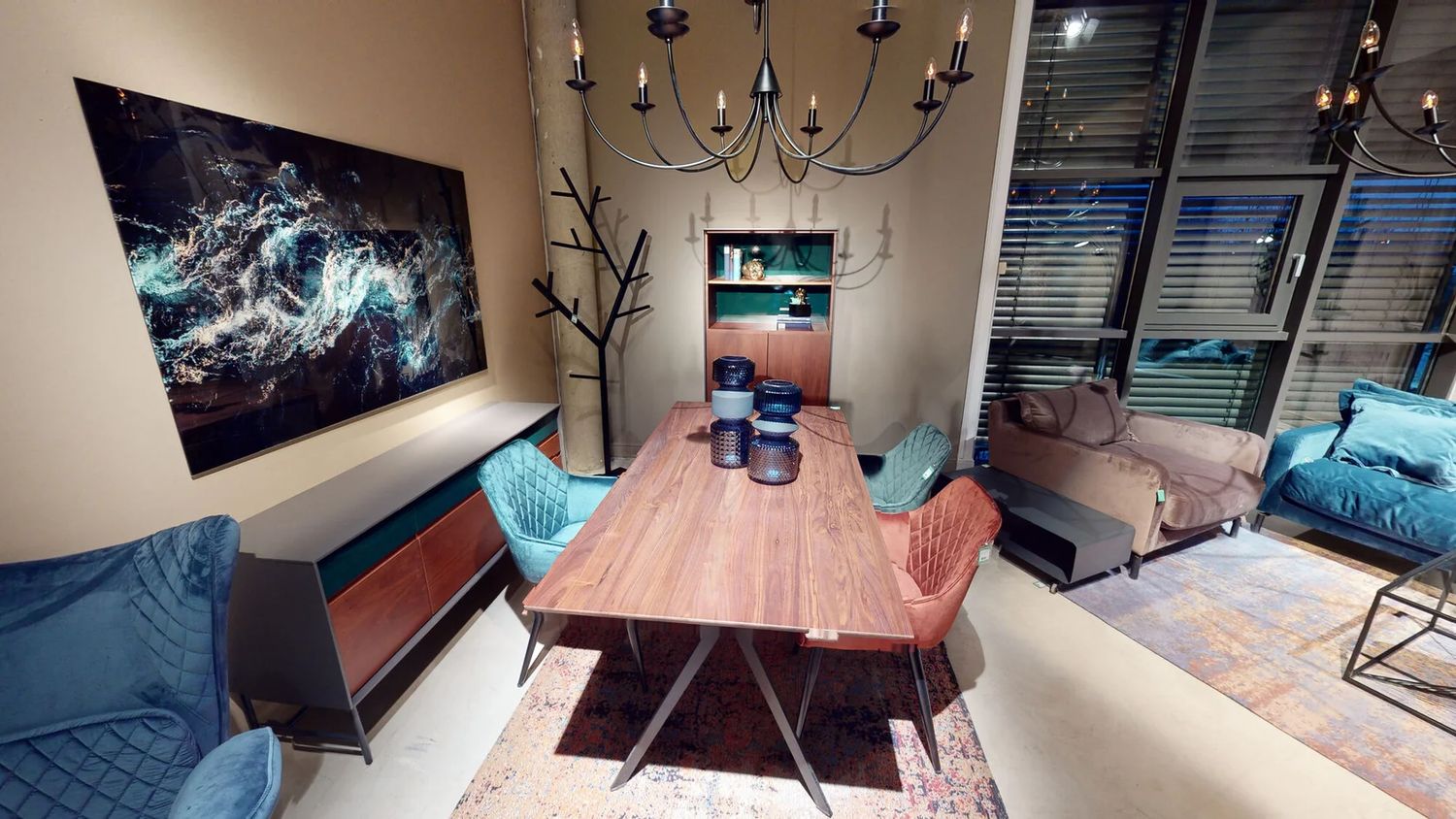 Ваза KARE Vase Marvelous Duo Blau 52267