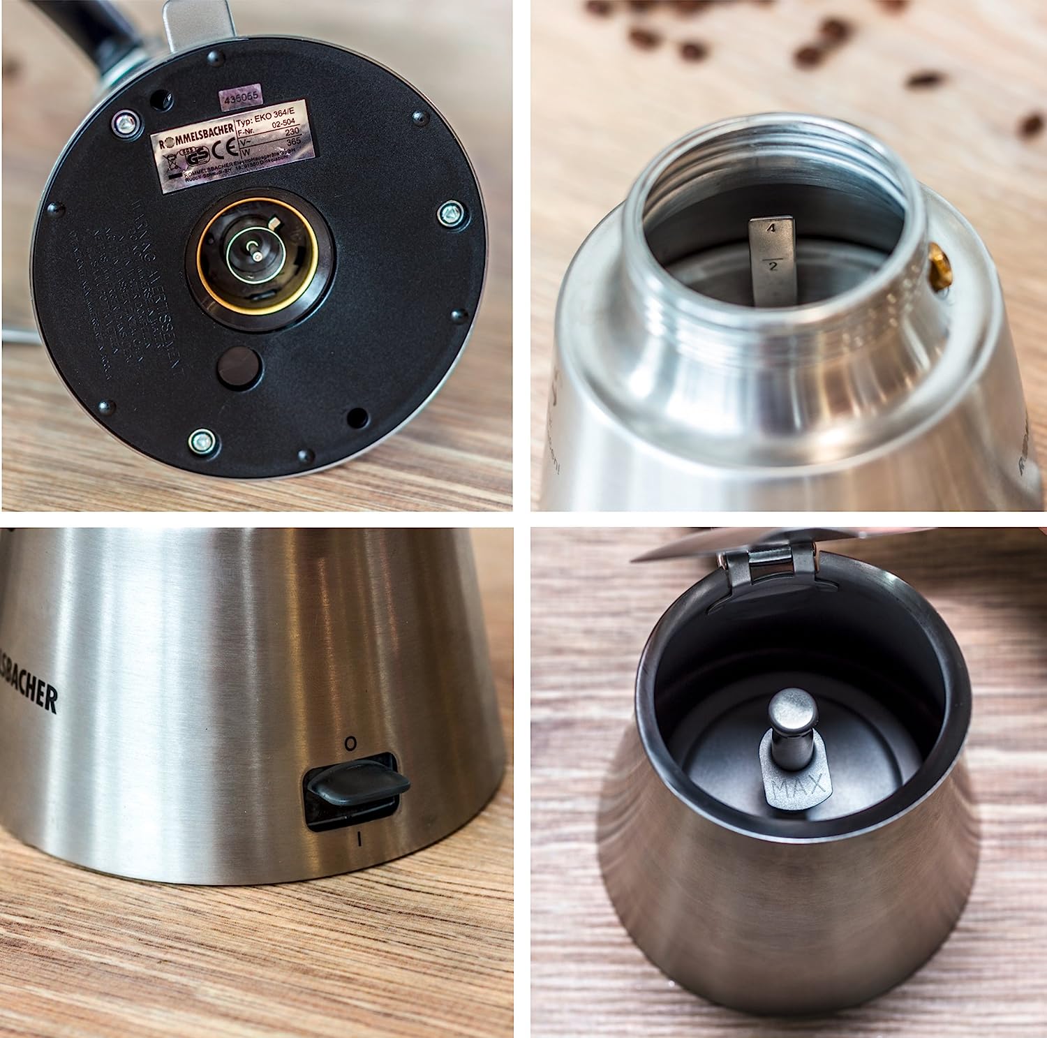Кофеварка гейзерная Rommelsbacher EKO 364/E