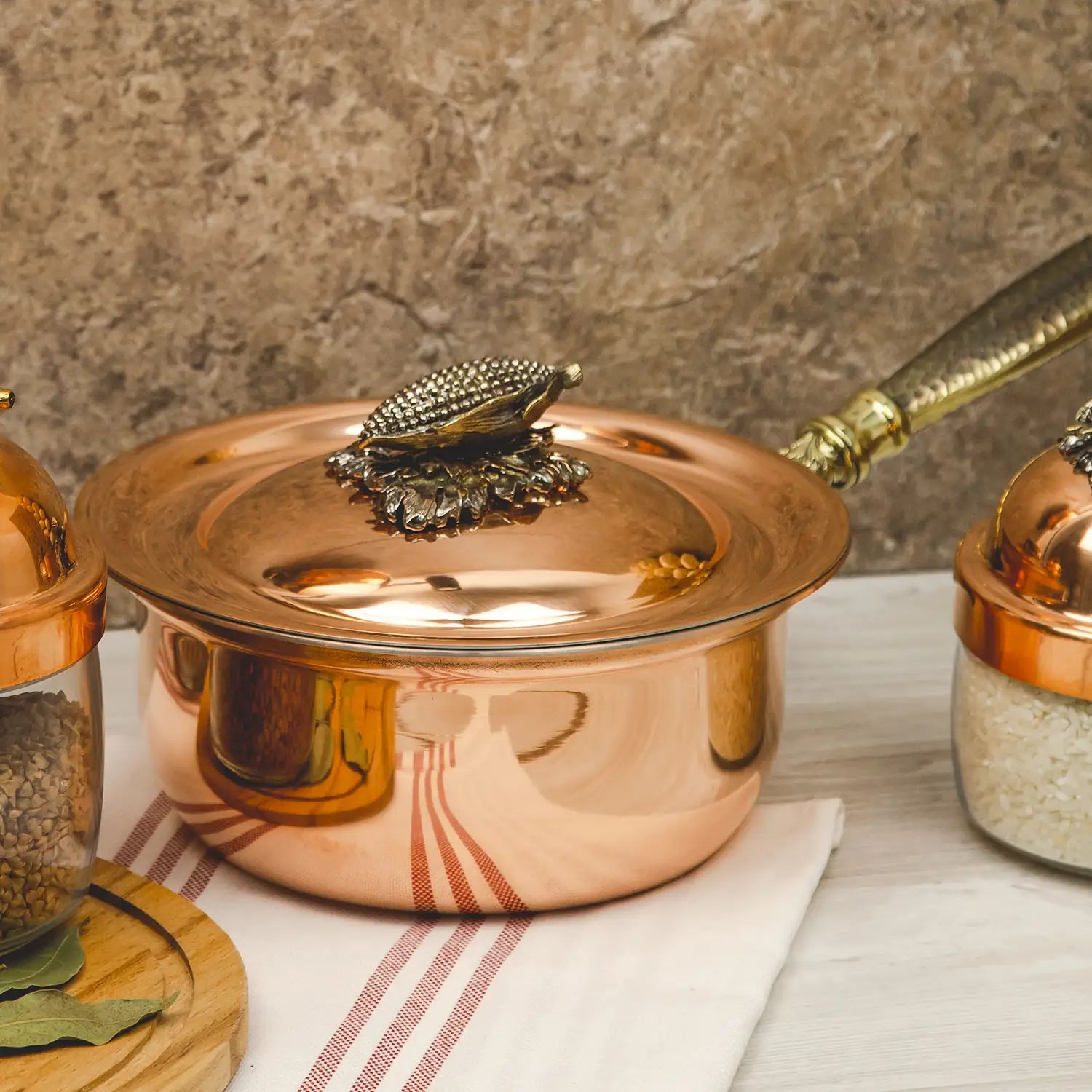 Ковш с крышкой Кольчугинский Мельхиор KM111768