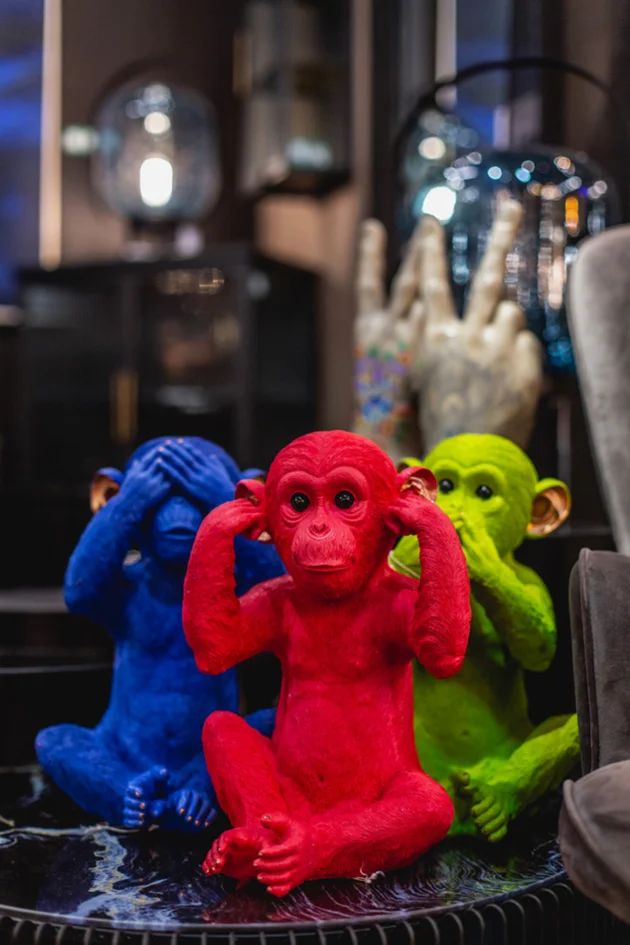 Копилка KARE Spardose Monkey Iwazaru Grün 60794