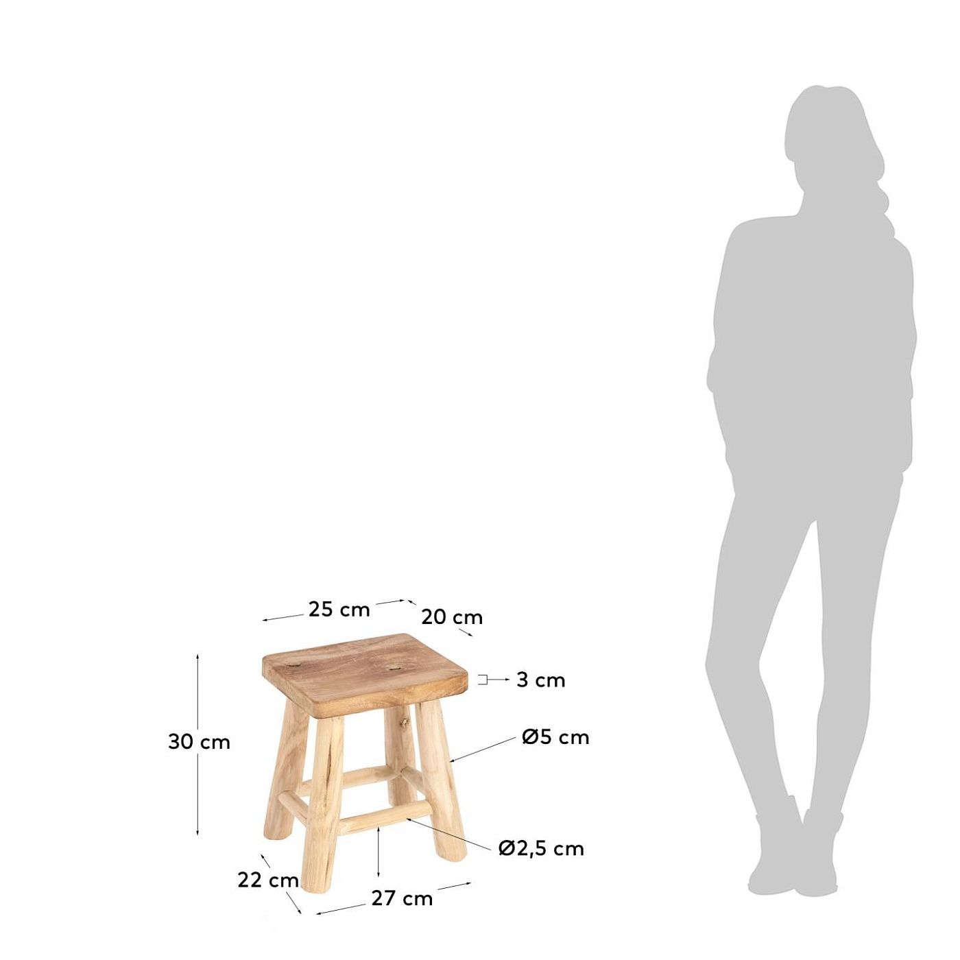 Табурет La Forma Yumbi Taburete LF-081820