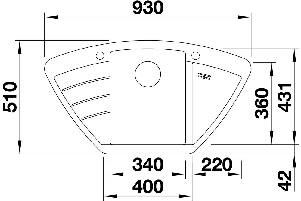Кухонная мойка Blanco Zia 9E Silgranit Black 526031