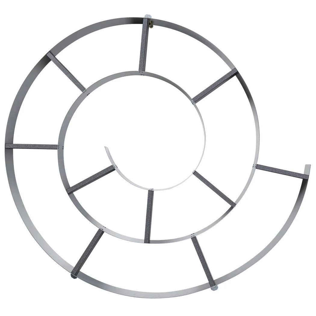 Полка KARE Wandregal Snail Silver grau 70755