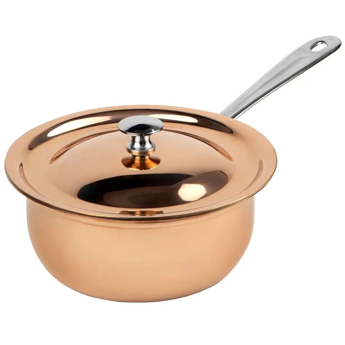 Ковш с крышкой Кольчугинский Мельхиор KM109109