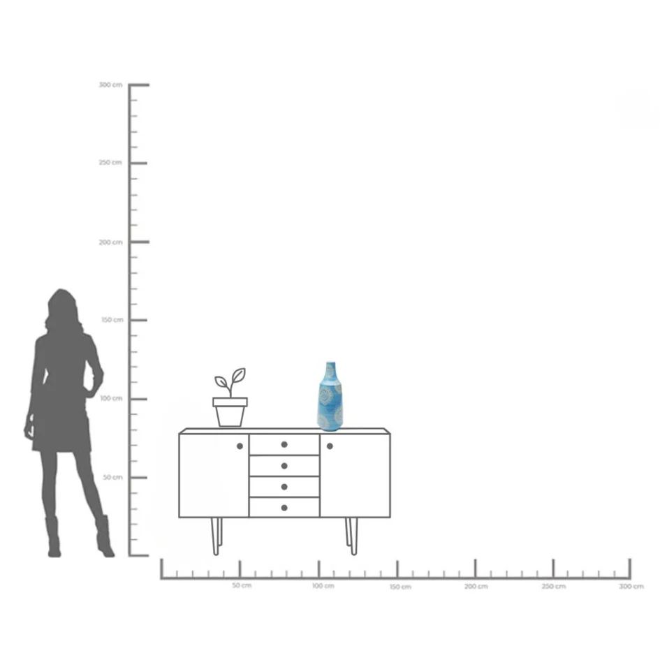 Ваза KARE Vase Big Bloom Blau 55728