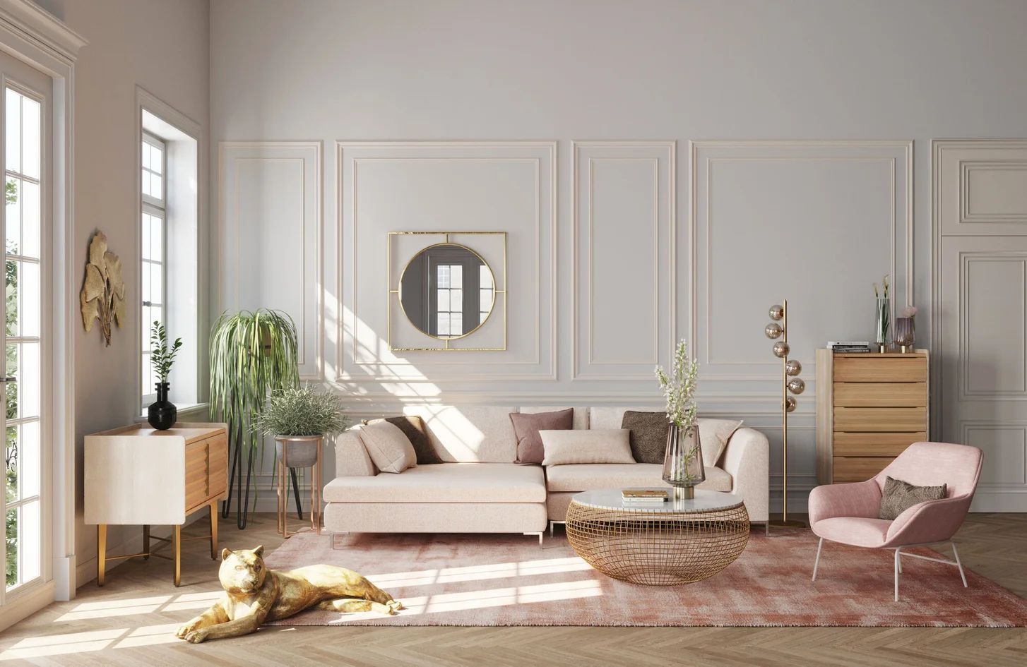 Фигурка KARE Deko Figur Lion Gold 51727