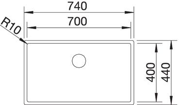 Кухонная мойка Blanco Claron 700-IF InFino 521580