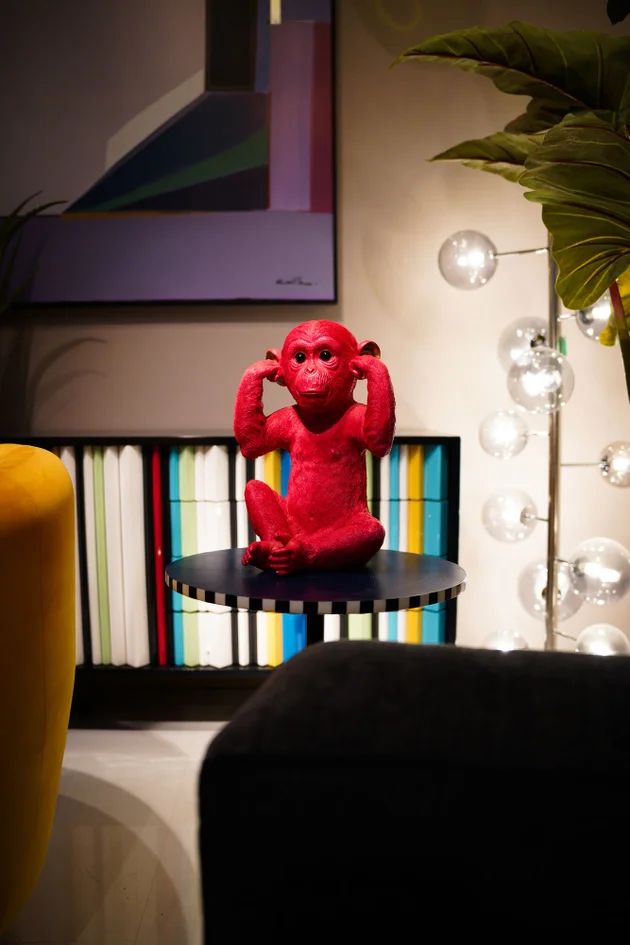 Копилка KARE Spardose Monkey Kikazaru Rot 60793