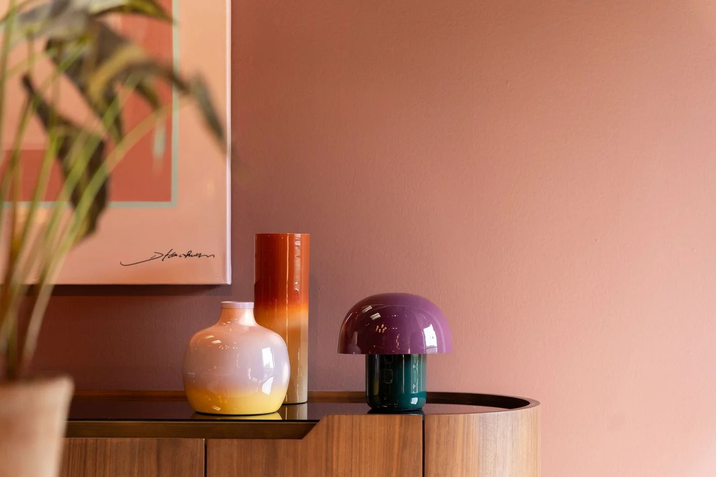 Настольная лампа KARE Tischleuchte Mushroom Duo Midnight 56512