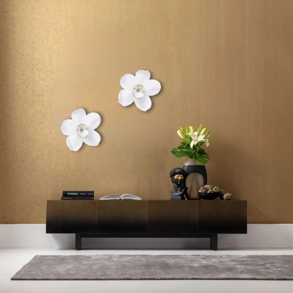 Панно настенное KARE Wandschmuck Orchid Weiß 69163