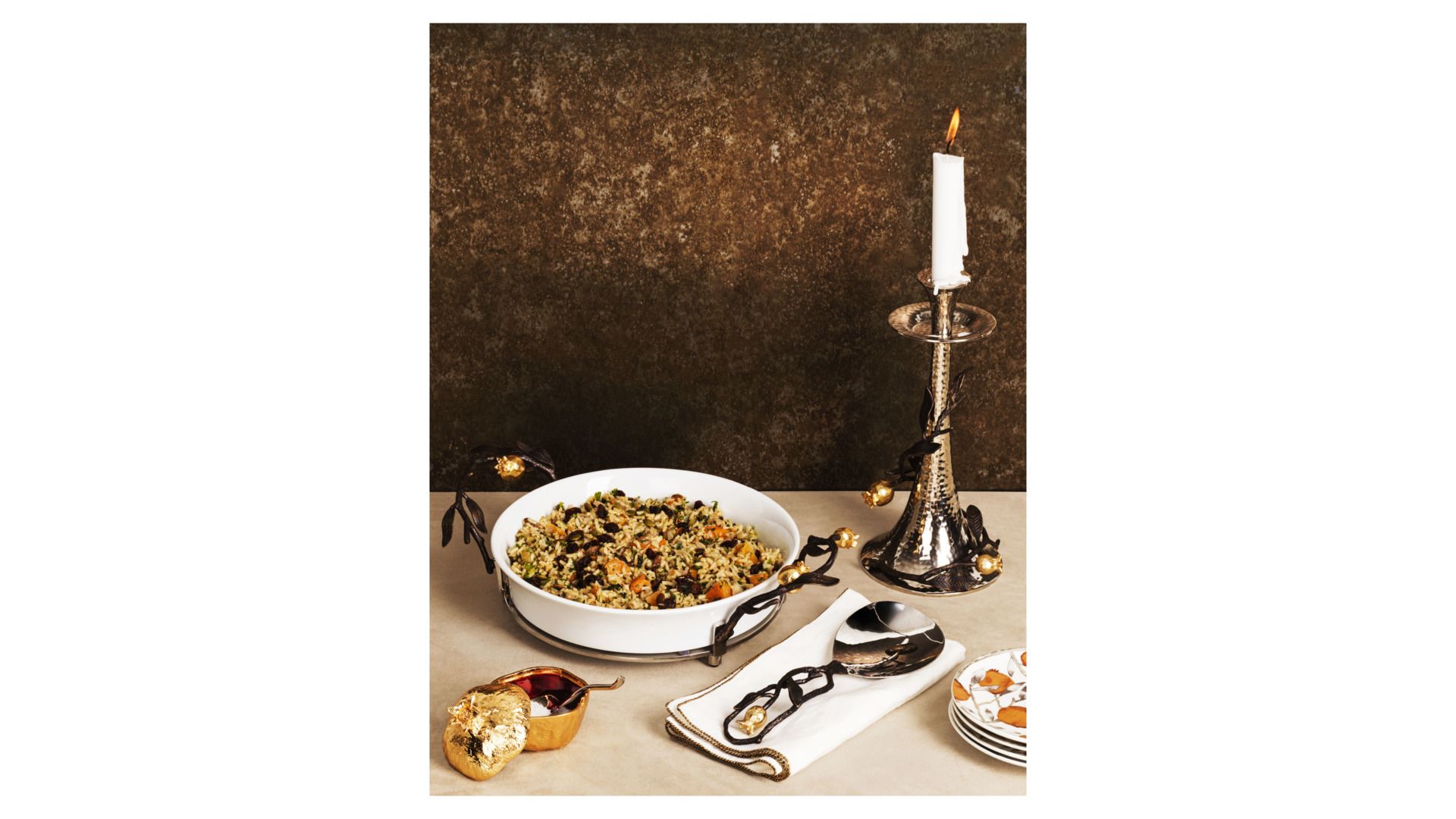 Сахарница с ложкой Michael Aram Pomegranate 175226