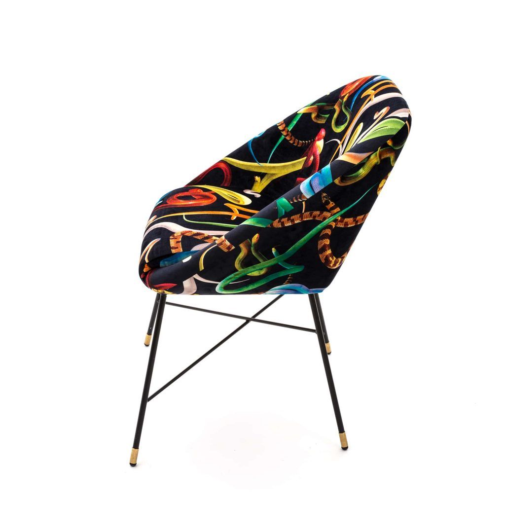 Обеденный стул Seletti Padded Chair Snakes 16043