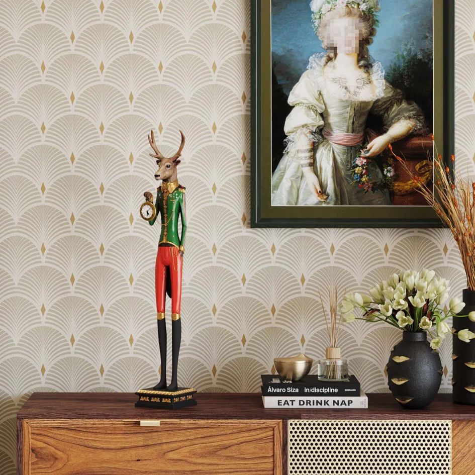 Настольные часы KARE Tischuhr Gentleman Deer 32093