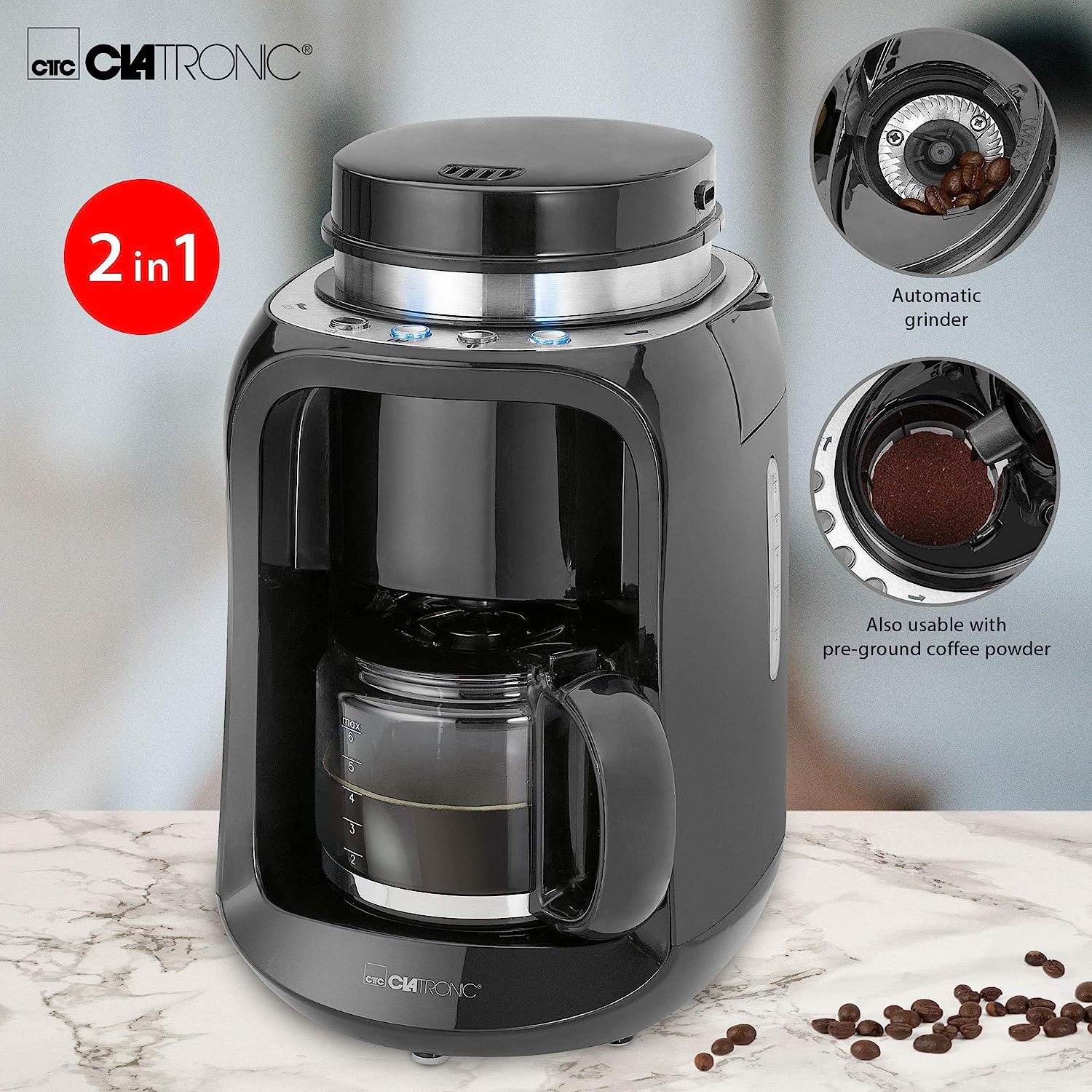 Кофеварка капельная Clatronic KA 3701