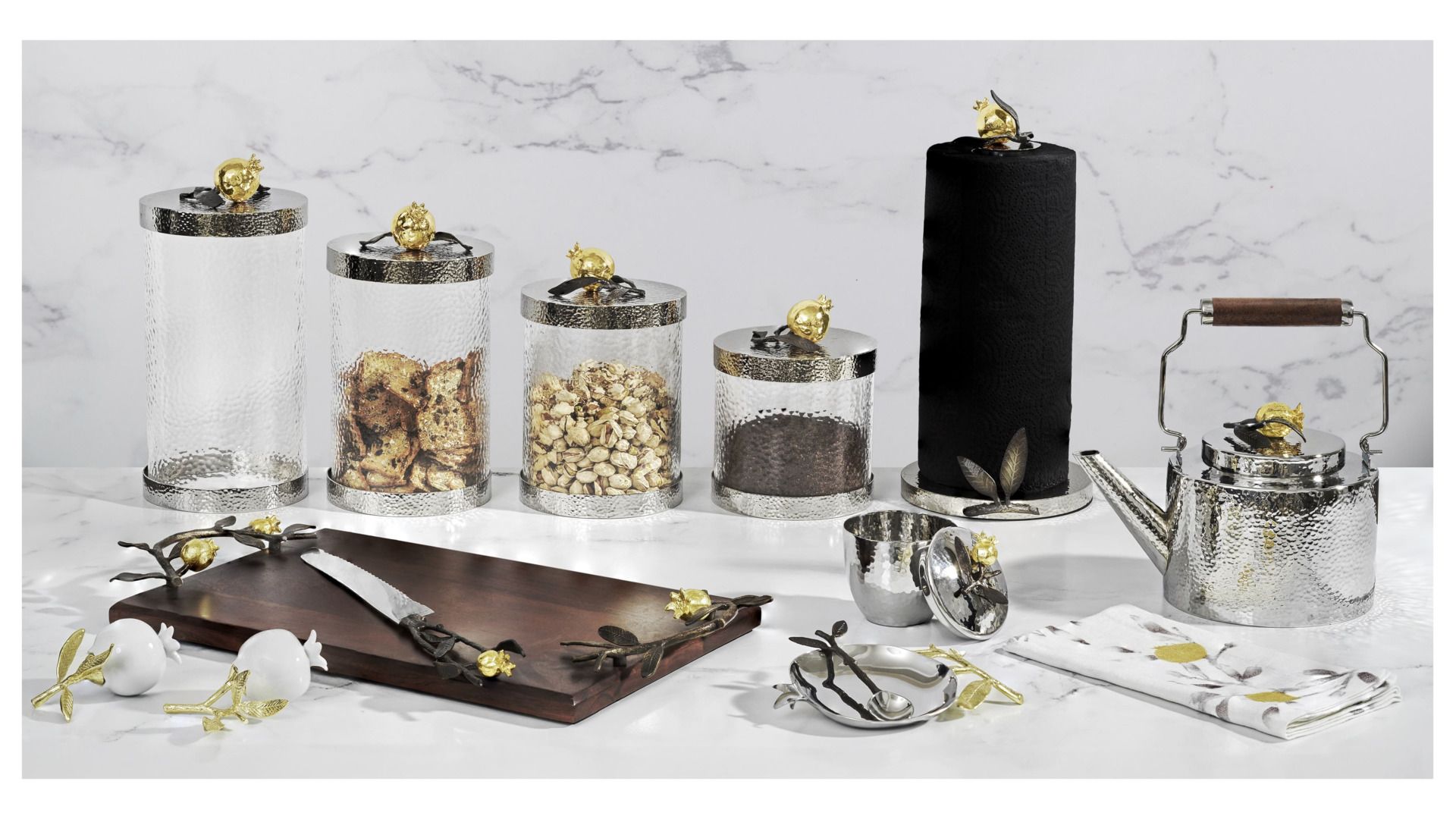 Сахарница с ложкой Michael Aram Pomegranate 175318