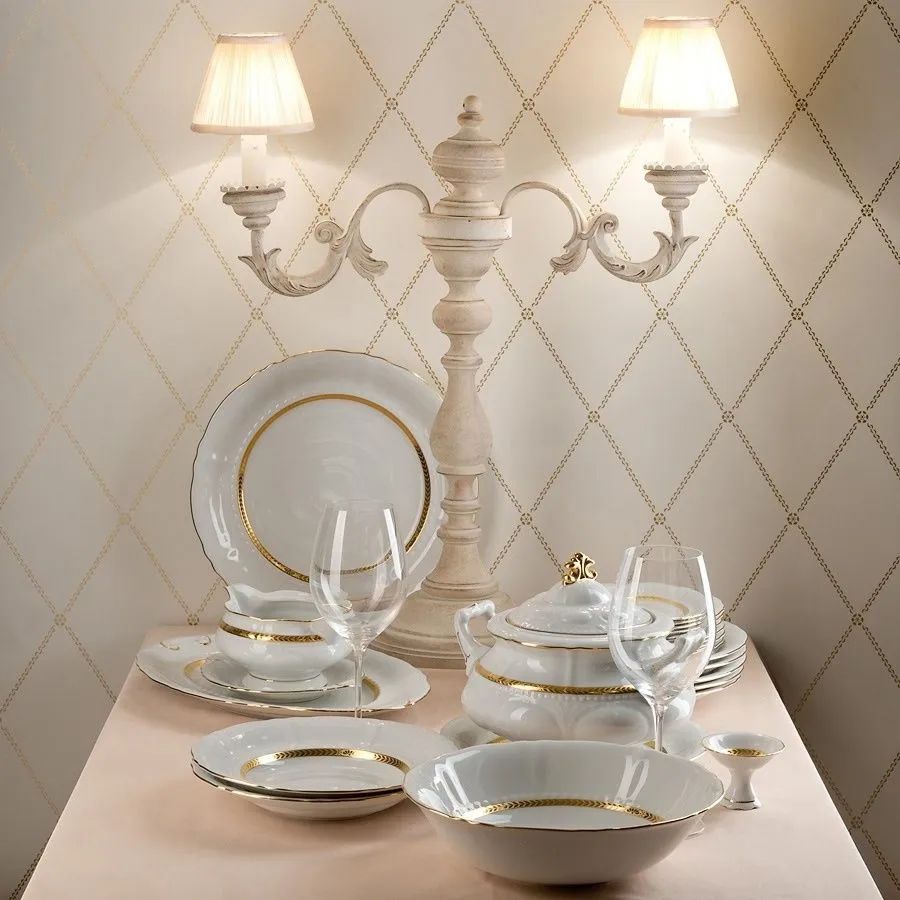 Блюдо трехъярусное Leander Sonata Zlatá Stuha 07196032-1239