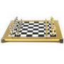 Шахматы Manopoulos Classic Metal Staunton Chess Set S34BLA. фото 1
