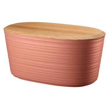 Хлебница Guzzini Tierra Bread Bin with Bamboo Breadboard Top Terracotta 179600264