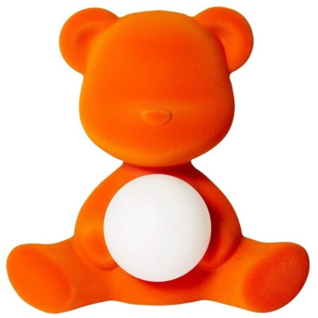 Настольная лампа Qeeboo Teddy Girl Velvet Orange Table Lamp 25002OR-FL