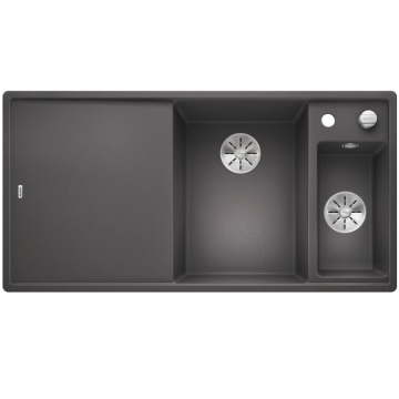 Кухонная мойка Blanco Axia III 6S Silgranit InFino Rock Grey 523473