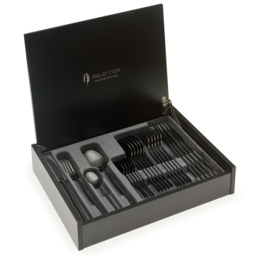 Набор столовых приборов Belo Inox Luna Matt Black Cutlery Set LNTMB