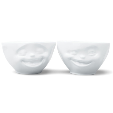 Набор порционных салатников Tassen Medium bowls set no. 4 Laughing & Winking in white 02.71.01