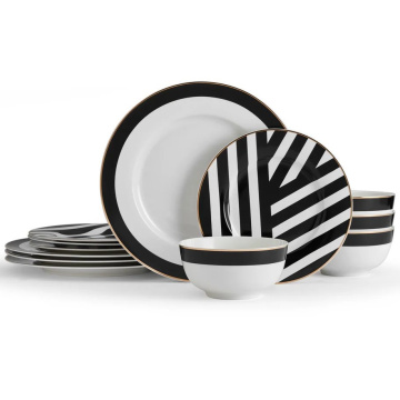 Обеденный набор KitchenCraft Mikasa Luxe Deco Dinner Set MKLUXEDECO12PC