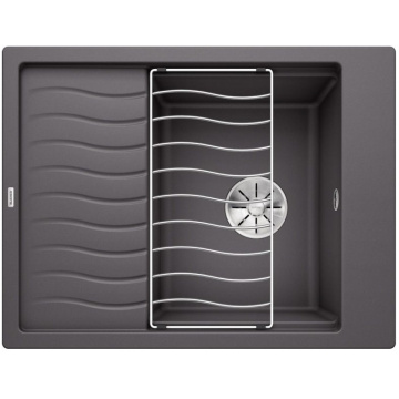 Кухонная мойка Blanco Elon 45 S Silgranit InFino Rock Grey 524815