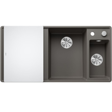 Кухонная мойка Blanco Axia III 6S-F Silgranit InFino Volcano Grey 527232