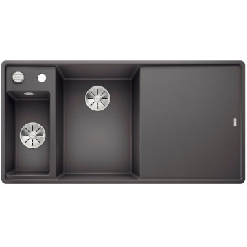 Кухонная мойка Blanco Axia III 6S-F Silgranit InFino Rock Grey 524664