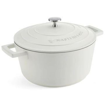 Кастрюля с крышкой KitchenCraft MasterClass Cream Cast Aluminium Casserole Dish MCMCRD24CRE