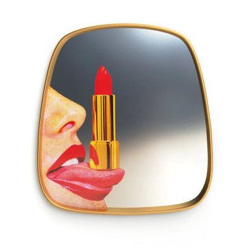 Зеркало Seletti Mirror Gold Frame Tongue 17042