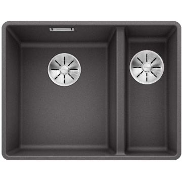 Кухонная мойка Blanco Subline 340/160-F Silgranit InFino Rock Grey 523569