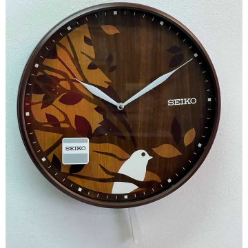 Настенные часы с маятником Seiko Quartz Wall Clock QXC243B