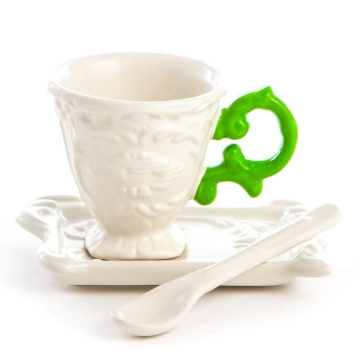 Чашка кофейная с блюдцем Seletti I-Wares I-Coffee Set Green 09859/VER