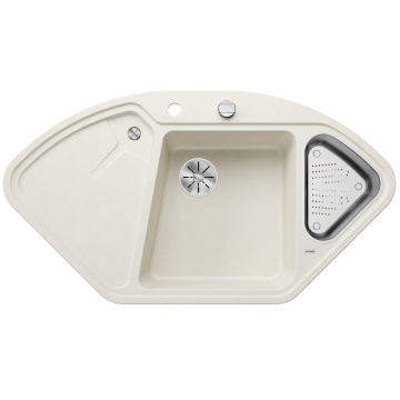 Кухонная мойка Blanco Delta II Silgranit InFino Soft White 527055