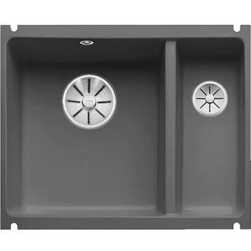 Кухонная мойка Blanco Subline 350/150-U Ceramic PuraPlus InFino Basalt 523746