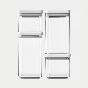 Набор банок Brabantia Square Canisters Set Tasty+ Light Grey 122569