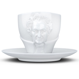 Чашка с блюдцем Tassen Talent cup Johann Wolfgang von Goethe in white 80.11.01