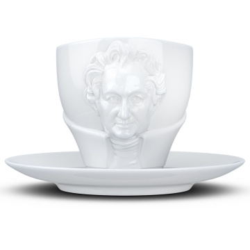Чашка с блюдцем Tassen Talent cup Johann Wolfgang von Goethe in white 80.11.01