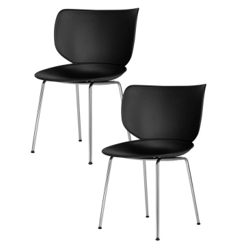 Набор из двух стульев Moooi Hana Chairs Un-Upholstered Black Set 8718282380285