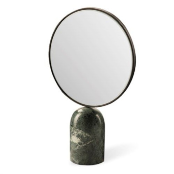 Зеркало Polspotten Round Mirror with Marble Base 300-300-132
