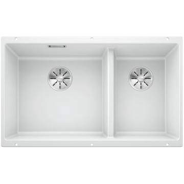 Кухонная мойка Blanco Subline 430/270-U Silgranit InFino White 523155